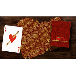 Paisley Royals (Red) Playing Cards by Dutch Card House Company wwww.magiedirecte.com