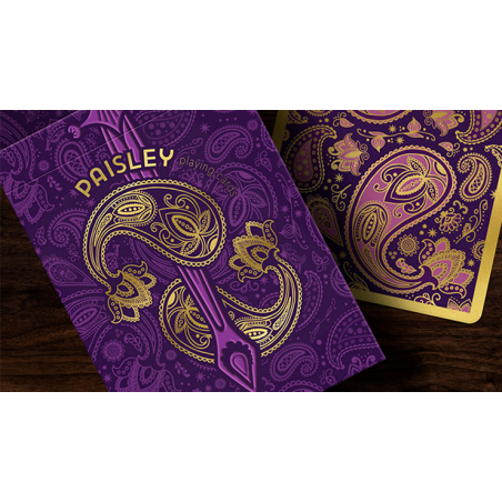 Collector's Paisley Royals Purple (Numbered Seals)  Playing Cards by Dutch Card House Company wwww.magiedirecte.com