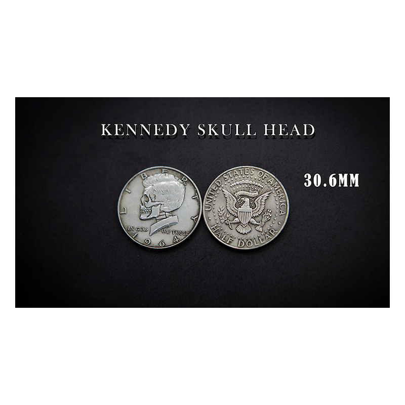 KENNEDY SKULL HEAD COIN wwww.magiedirecte.com