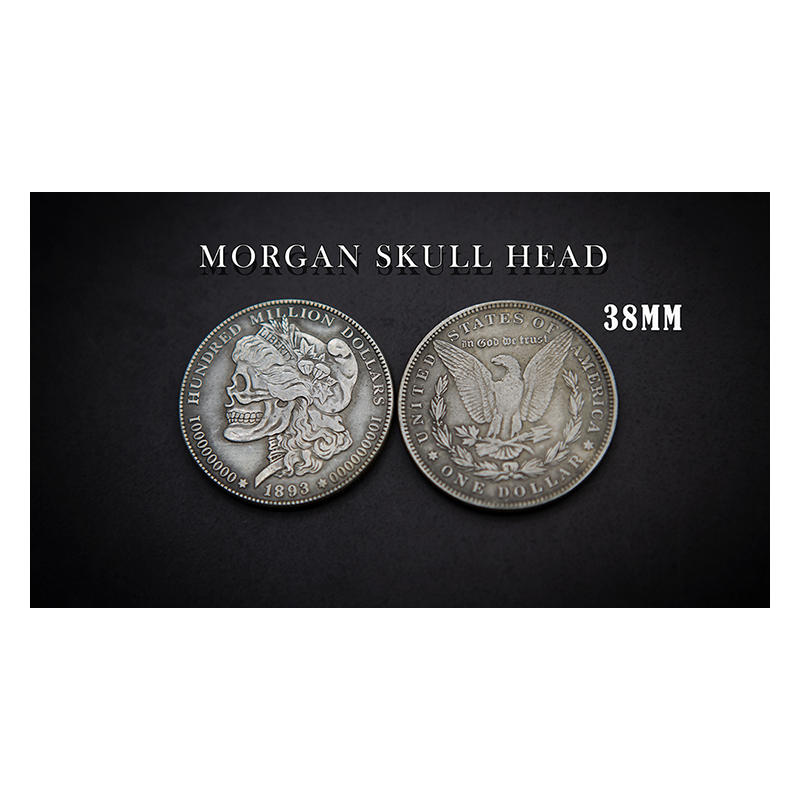 MORGAN SKULL HEAD COIN by Men Zi  Magic wwww.magiedirecte.com