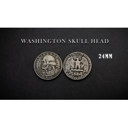 WASHINGTON SKULL HEAD COIN by Men Zi  Magic wwww.magiedirecte.com