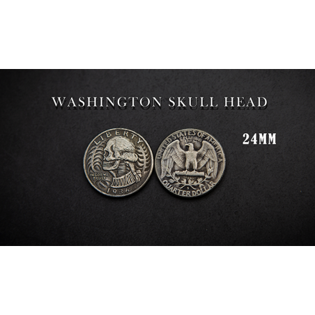 WASHINGTON SKULL HEAD COIN wwww.magiedirecte.com