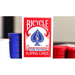 Limited Edition Gilded Bicycle Faro (Rouge) Playing Cards wwww.magiedirecte.com