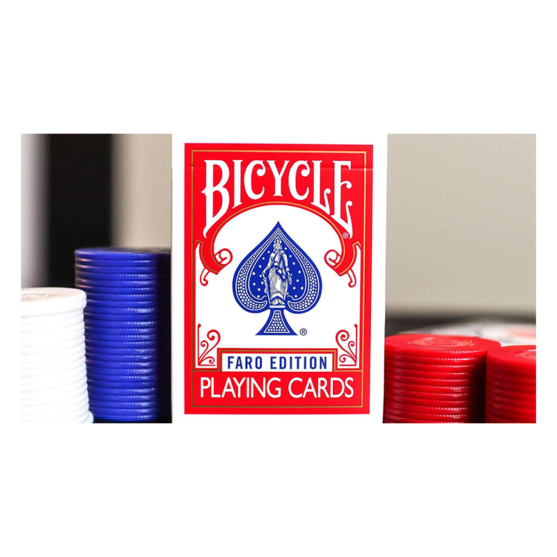 Limited Edition Gilded Bicycle Faro (Rouge) Playing Cards wwww.magiedirecte.com