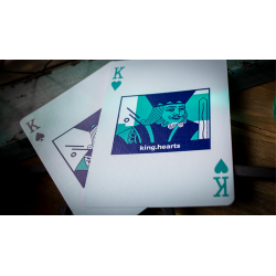 Sinis (Turquoise) Playing Cards by Marc Ventosa wwww.magiedirecte.com