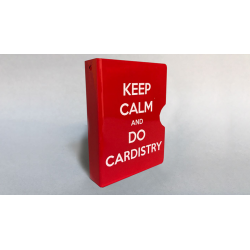 Keep Calm and Do Cardistry Card Guard (Red) by Bazar de Magia wwww.magiedirecte.com