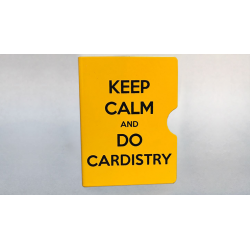 Keep Calm and Do Cardistry Card Guard (Yellow) by Bazar de Magia wwww.magiedirecte.com