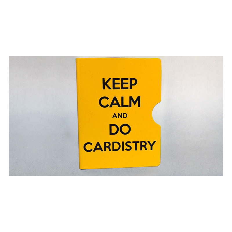 KEEP CALM AND DO CARDISTRY CARD GUARD (Jaune) wwww.magiedirecte.com
