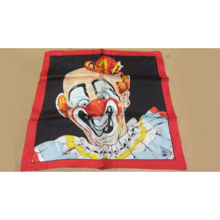 FOULARD RICE PICTURE (Circus Clown - 45 cm) wwww.magiedirecte.com