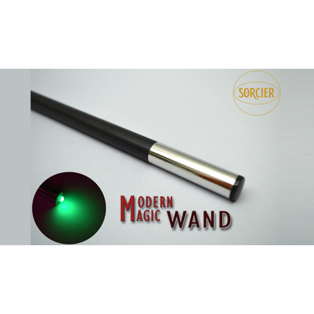 Modern Light Wand GREEN by Sorcier Magic wwww.magiedirecte.com