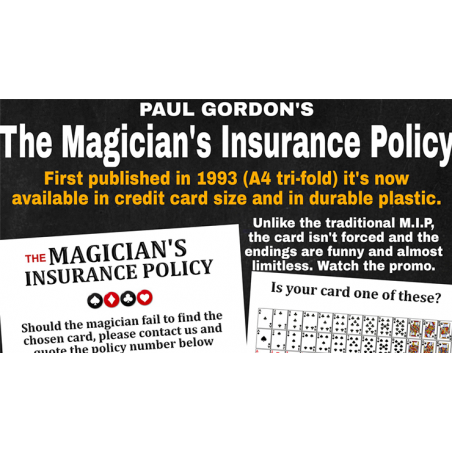 THE MAGICIAN'S INSURANCE POLICY wwww.magiedirecte.com