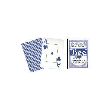 Cards Bee Poker Jumbo Index (Blue) wwww.magiedirecte.com