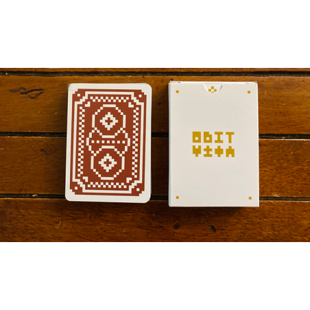 8 Bit Red Playing Cards wwww.magiedirecte.com