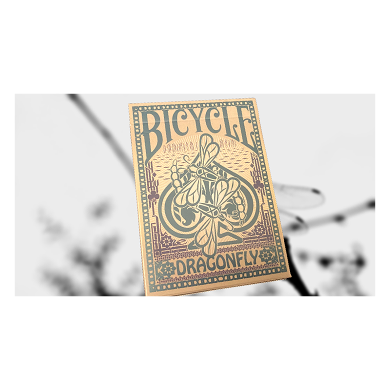 Bicycle Dragonfly (Tan) Playing Cards wwww.magiedirecte.com