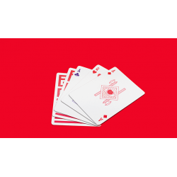 Red Enigma Playing Cards wwww.magiedirecte.com