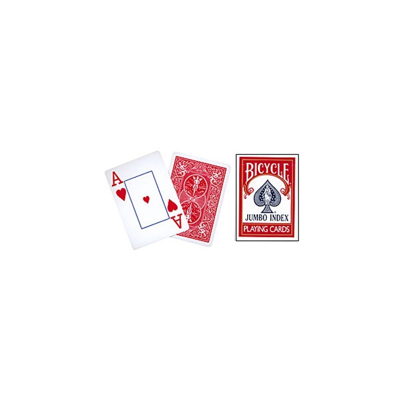 Cards Bicy. Jumbo Index (Red) wwww.magiedirecte.com
