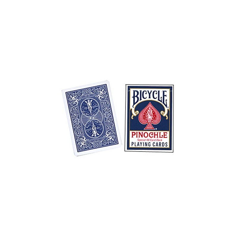 Cards Bicycle Pinochle Poker-size (Bleu) wwww.magiedirecte.com
