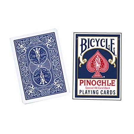 Cards Bicycle Pinochle Poker-size (Bleu) wwww.magiedirecte.com