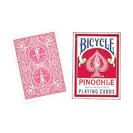 Cards Bicycle Pinochle Poker-size (Red) wwww.magiedirecte.com
