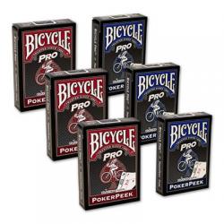 Cards Bicycle Pro Poker Peek - 6 JEUX (Mixte) USPCC wwww.magiedirecte.com