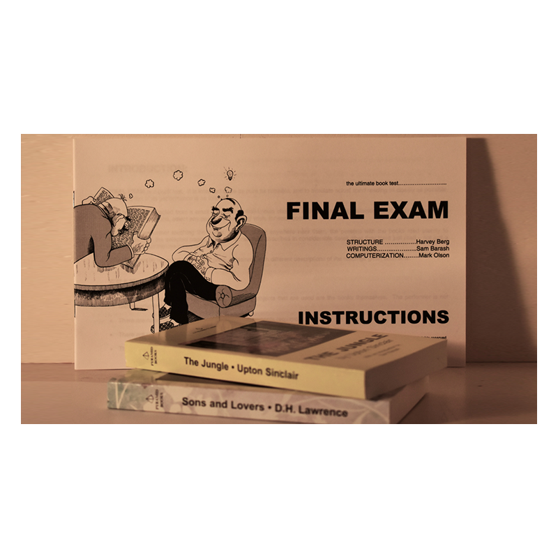 Final Exam Book Test Harvey Berg - Trick wwww.magiedirecte.com
