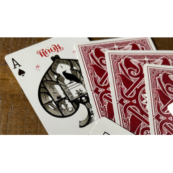 RAVN IIII (Red) Playing Cards Designed by Stockholm17 wwww.magiedirecte.com