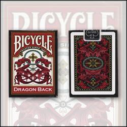 Bicycle Dragon Back Cards (Red) by USPCC wwww.magiedirecte.com
