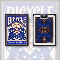 Bicycle Dragon Back Cards (Blue) by USPCC wwww.magiedirecte.com
