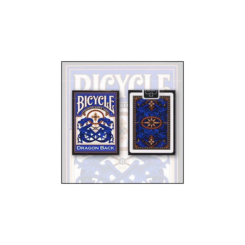Bicycle Dragon Back Cards (Blue) by USPCC wwww.magiedirecte.com