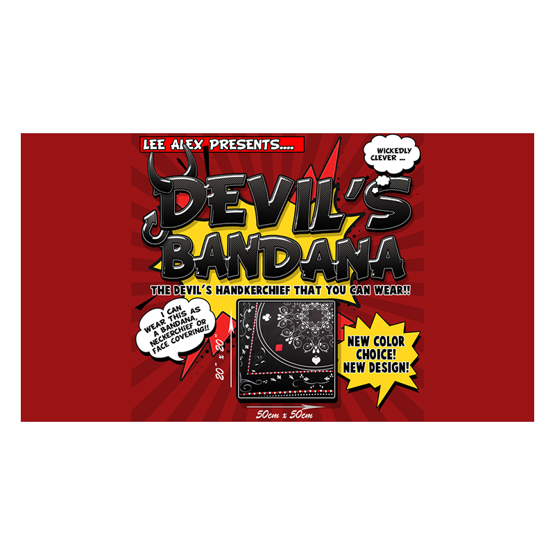 DEVIL'S BANDANA (Noir) - Lee Alex wwww.magiedirecte.com