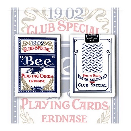 Erdnase 1902 Bee Playing Cards - Blue Smith No. 2 Back (Cambric Finish) - Limited Edition by Conjuring Arts wwww.magiedirecte.co