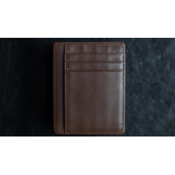 Limited Edition Shadow Wallet Bourbon Tan Leather (Gimmick and Online Instructions) by Dee Christopher and 1914 - Trick wwww.mag