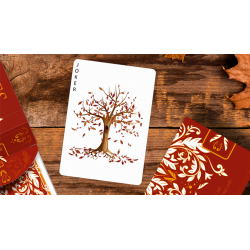 Leaves Autumn Edition Collector's (White) Playing Cards by Dutch Card House Company wwww.magiedirecte.com