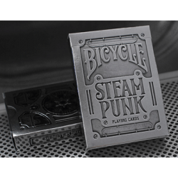 Bicycle Silver Steampunk Deck by USPCC wwww.magiedirecte.com