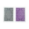COPAG UNIQUE PLASTIC POKER SIZE REGULAR INDEX (Gris et violet) Double-Deck wwww.magiedirecte.com