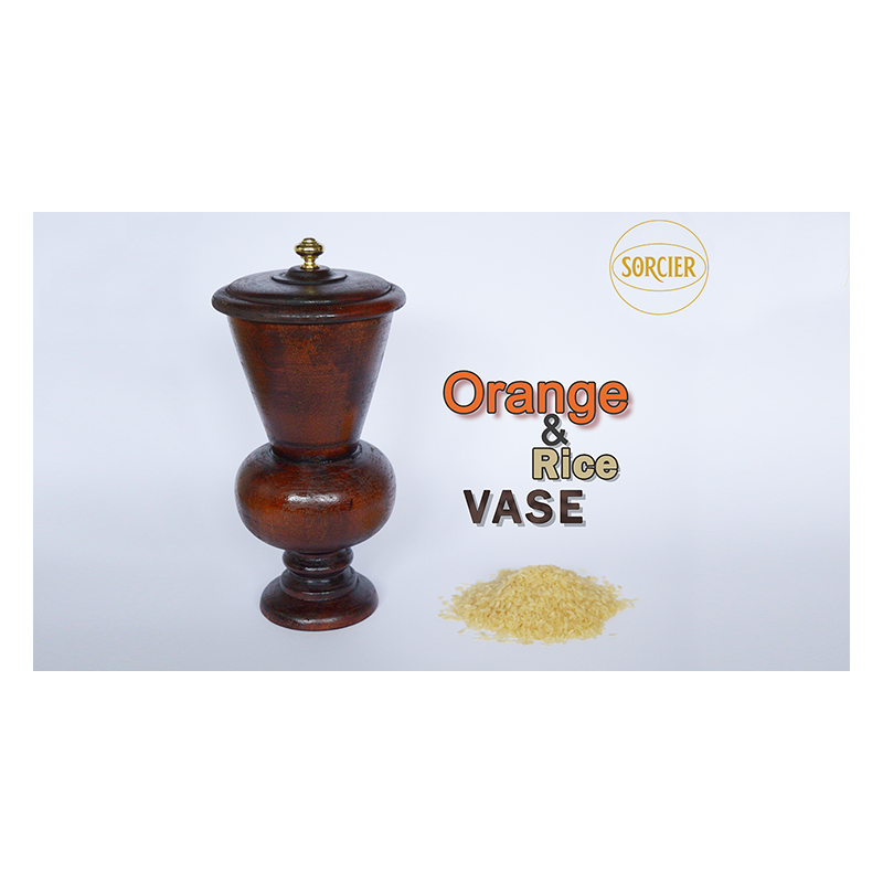 Orange and Rice Vase by Sorcier Magic wwww.magiedirecte.com