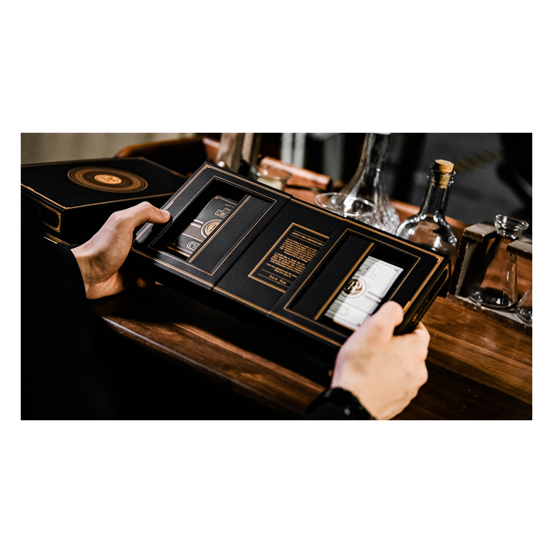 Card College The Deluxe Elegant Box Set Gilded (Black) by Roberto Giobbi and Ark Playing Cards wwww.magiedirecte.com