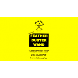 Feather Duster Wand (GREEN)- Silly Billy wwww.magiedirecte.com