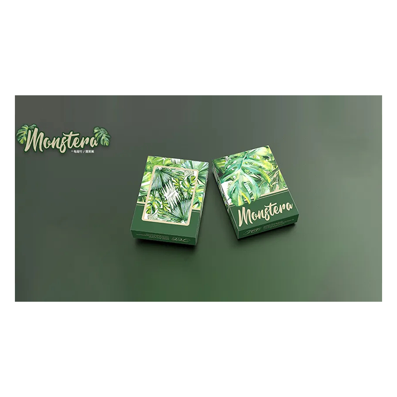 Monstera (Green) Playing Cards by TCC Presents wwww.magiedirecte.com