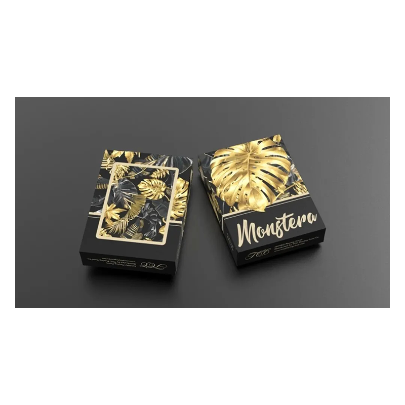 Monstera (Black) Playing Cards by TCC Presents wwww.magiedirecte.com