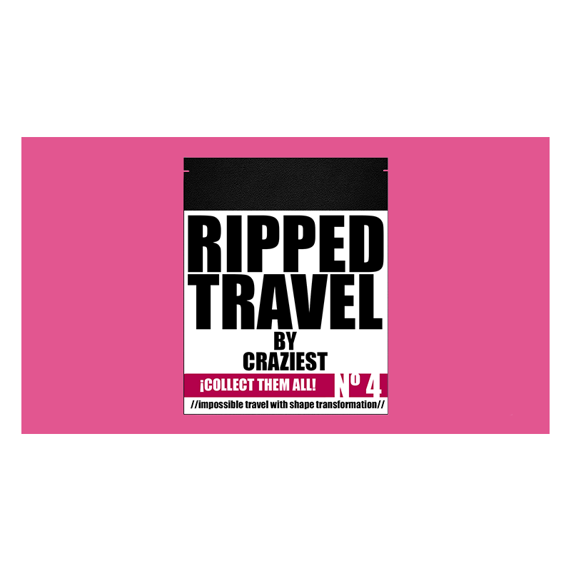 RIPPED TRAVEL (Red Gimmicks and Online Instruction) by Craziest - Trick wwww.magiedirecte.com