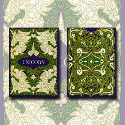 Unicorn Playing cards (Emerald)by Aloy Design Studio USPCC wwww.magiedirecte.com