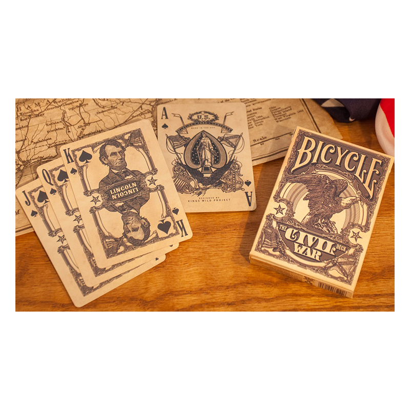 Bicycle Civil War Deck (Blue) by US Playing Card Co - Trick wwww.magiedirecte.com