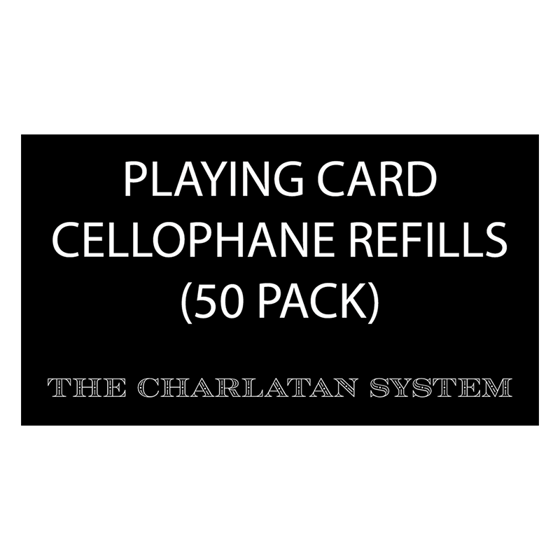 PLAYING CARD CELLOPHANE REFILLS - (50 Pièces) wwww.magiedirecte.com