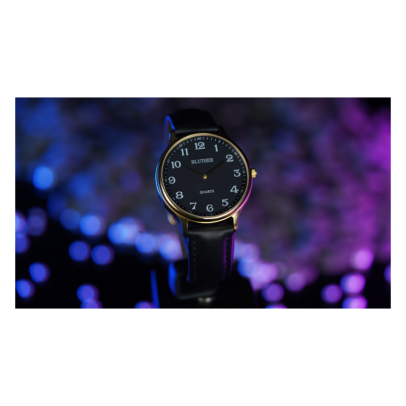 Infinity Watch V3 - Gold Case Black Dial / STD Version (Gimmick and Online Instructions) by Bluether Magic - Trick wwww.magiedir