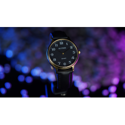 Infinity Watch V3 - Gold Case Black Dial / PEN Version (Gimmick and Online Instructions) by Bluether Magic - Trick wwww.magiedir