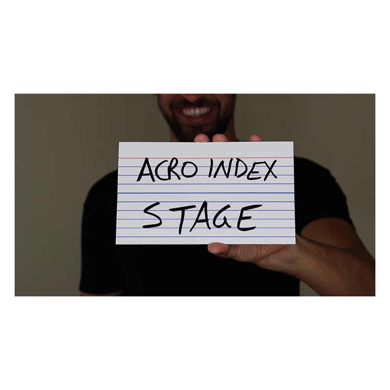 Acro Index Dry Erase Large 5"x8"(Gimmicks and Online Instructions) by Blake Vogt - Trick wwww.magiedirecte.com