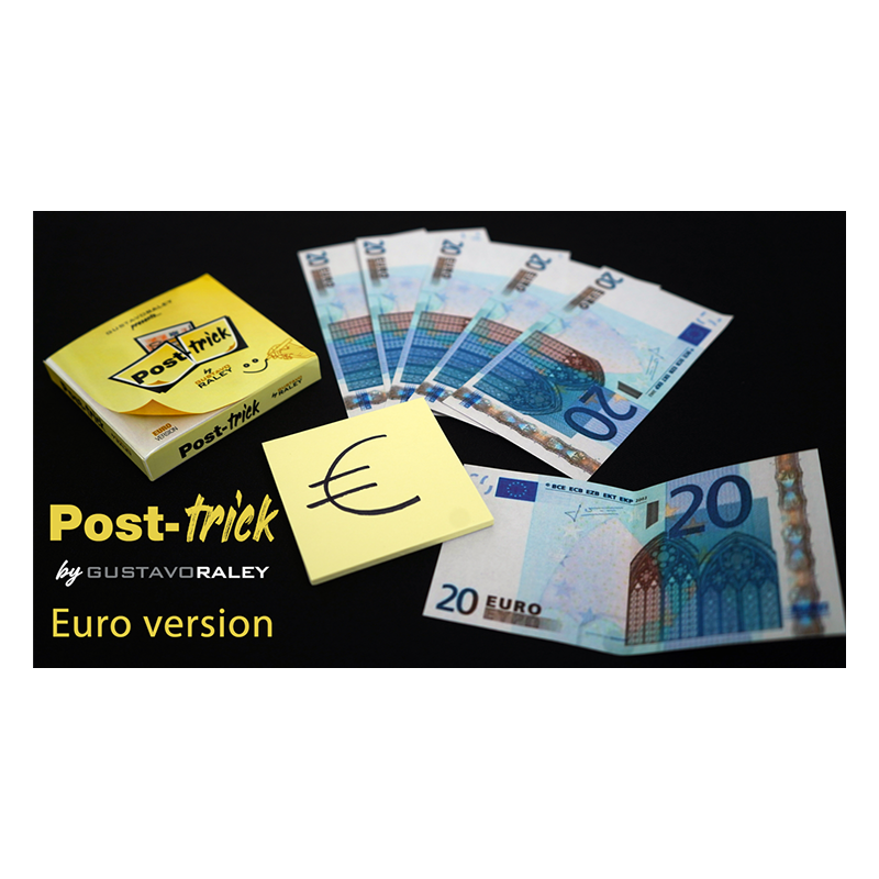 POST TRICK EURO (Gimmicks and Online Instructions) by Gustavo Raley - Trick wwww.magiedirecte.com