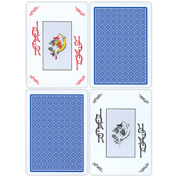 Fournier plastic Playing Cards Large Pips (bleu) wwww.magiedirecte.com