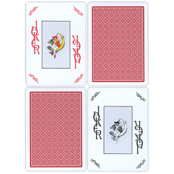 Fournier Plastic Playing Cards Large Pips (Rouge) wwww.magiedirecte.com
